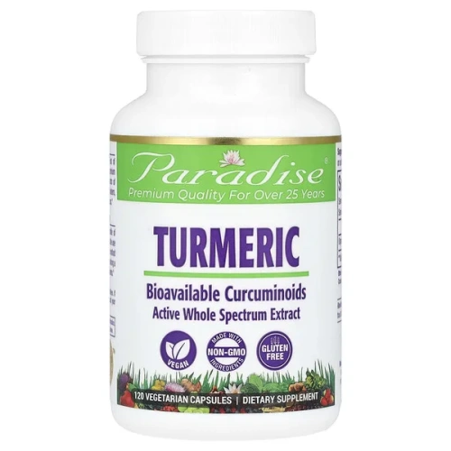 Paradise Herbs, Turmeric, 120 Vegetarian Capsules