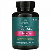 Dr. Axe / Ancient Nutrition, Ancient Herbals, Echinacea + Astragalus, 60 Capsules