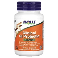 NOW Foods, Clinical GI Probiotic, 50+ Formula, 60 Veg Capsules