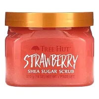 Tree Hut, Shea Sugar Scrub, Strawberry, 18 oz (510 g)