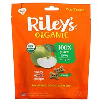 Riley’s Organics, Dog Treats, Small Bone, Tasty Apple Recipe, 5 oz (142 g)