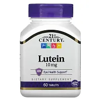 21st Century, Lutein, 10 mg, 60 Tablets