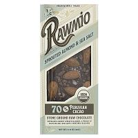 Rawmio, Stone Ground Raw Chocolate, Sprouted Almond &amp; Sea Salt, 2.12 oz (60 g)