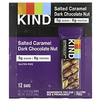 KIND Bars, Salted Caramel &amp; Dark Chocolate Nut, 12 Bars, 1.4 oz (40 g) Each