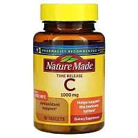 Nature Made, Vitamin C with Rose Hips, Time Release, 1,000 mg, 60 Tablets