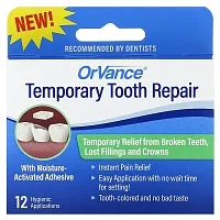 Dentemp, OrVance, Temporary Tooth Repair, 12 Applications