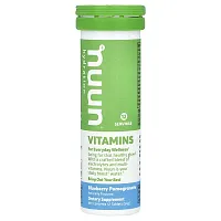 Nuun, Hydration, Vitamins, Effervescent Drink, Blueberry Pomegranate, 12 Tablets