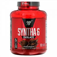 BSN, Syntha-6 Isolate, протеиновая смесь для приготовления напитка, шоколадный молочный коктейль, 1,82 кг (4,02 фунта)