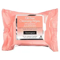 Neutrogena, Oil-Free Cleansing Wipes, Pink Grapefruit, 2 Packs, 25 Pre-Moistened Towelettes Each