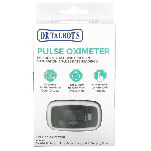 Dr. Talbot's, Pulse Oximeter, Black, 1 Pulse Oximeter фото 2