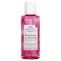 Heritage Store, Rosewater &amp; Glycerin, Hydrating Facial Splash, 4 fl oz (118 ml)