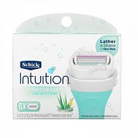 Schick, Intuition, Sensitive Care, Replacement Cartridges, 6 Cartridges