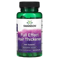 Swanson, Full Effect Hair Thickener, 60 Capsules