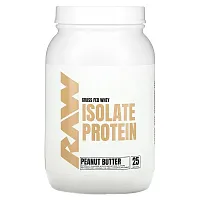 Raw Nutrition, Grass Fed Whey Isolate Protein, Peanut Butter, 1.89 lb (857.5 g)