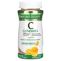 Nature's Bounty, C Gummies, Orange, 125 mg, 80 Gummies