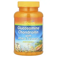 Thompson, Glucosamine Chondroitin with MSM &amp; Turmeric, 120 Vegetarian Capsules