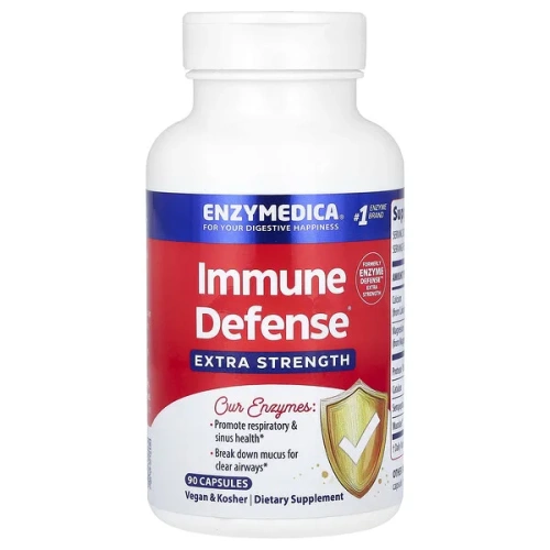 Enzymedica, Immune Defense, Extra Strength, 90 Capsules