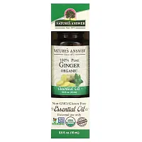 Nature&#x27;s Answer, 100% Pure Organic Essential Oil, Ginger, 0.5 fl oz (15 ml)