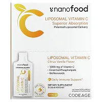 Codeage, Liposomal Vitamin C, Citrus Vanilla, 1,000 mg, 32 Pouches, 0.5 fl oz (15 ml) each