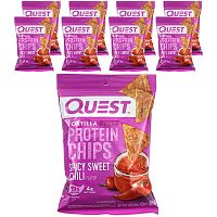 Quest Nutrition, Tortilla Style Protein Chips, Spicy Sweet Chili, 8 Bags, 1.1 oz (32 g) Each Bag