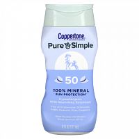 Coppertone, Pure & Simple, 100% Mineral Sun Protection, SPF 50, 6 fl oz (177 ml)