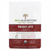 Real Mushrooms, Рейши 415, органический экстракт грибов в порошке, 45 г (1,59 унции)