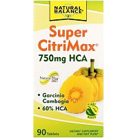 Natural Balance, Супер CitriMax, 90 таблеток