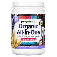 Purely Inspired, Organic All-In-One Meal Replacement &amp; Shake, French Vanilla, 1.3 lbs (590 g)