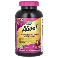 Nature&#x27;s Way, Alive! Women&#x27;s Gummy Multivitamin, Mixed Berry, 150 Gummies