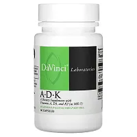 DaVinci Laboratories of Vermont, A-D-K, 60 Capsules