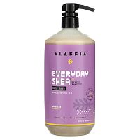 Alaffia, Everyday Shea, гель для душа, для нормальной и очень сухой кожи, лаванда, 946 мл (32 жидк. унции)