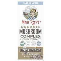 MaryRuth&#x27;s, Organic Mushroom Complex Liquid Extract, Alcohol Free, 1,200 mg, 1 fl oz (30 ml)