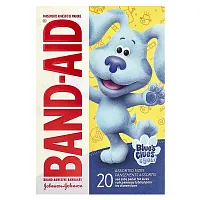 Band Aid, Adhesive Bandages, Assorted Sizes, Nickelodeon Blue&#x27;s Clues &amp; You, 20 Bandages