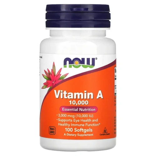 NOW Foods, Vitamin A, 10,000 IU, 100 Softgels