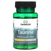 Swanson, Taurine, 500 mg, 60 Veggie Caps