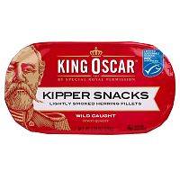 King Oscar, Kipper Snacks, подкопченное филе сельди, 100 г (3,54 унции)