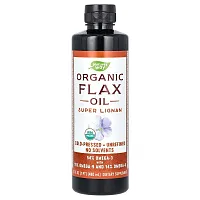 Nature&#x27;s Way, Organic Flax Oil, Super Lignan, 16 fl oz (480 ml)