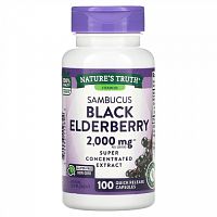 Nature's Truth, Sambucus Black Elderberry, 1,000 mg, 100 Quick Release Capsules