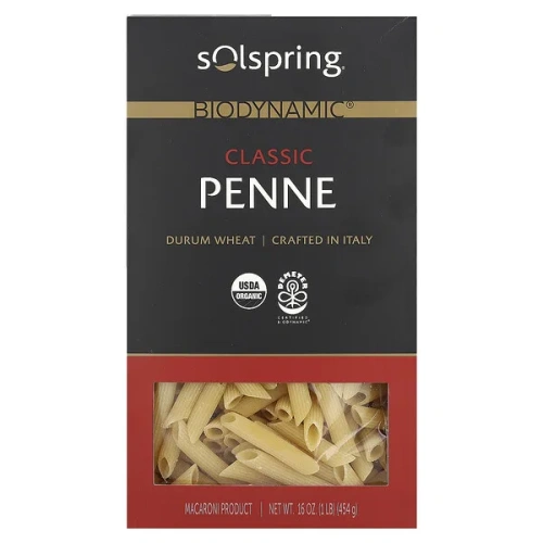 Dr. Mercola, Solspring, Biodynamic, Classic Penne, 16 oz (454 g)