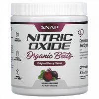 Snap Supplements, Оксид азота, органическая свекла, оригинальные ягоды, 250 г (8,8 унции)