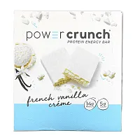 BNRG, Power Crunch Protein Energy Bar, French Vanilla Creme, 12 Bars, 1.4 oz (40 g) Each