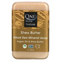 One with Nature, Triple Milled Mineral Soap Bar, Shea Butter, 7 oz (200 g)