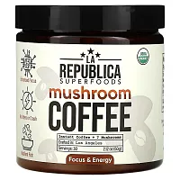 LA Republica, Mushroom Coffee, Instant Coffee + 7 Mushrooms, 2.12 oz (60 g)