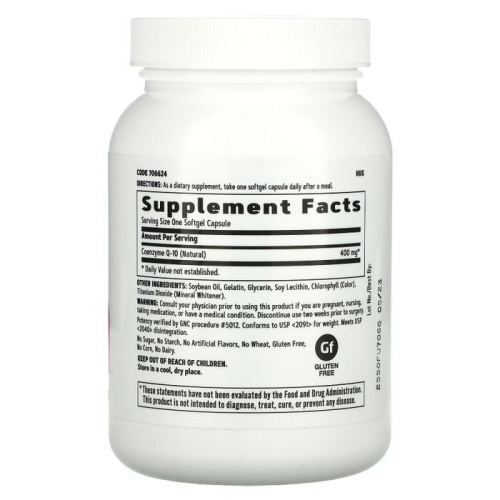 GNC, CoQ-10, 400 mg, 60 Softgels фото 2