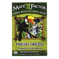 Mate Factor, Органический Yerba Mate, свежий зеленый чай 24 чайных пакетиков, 2.96 унции (84 г)