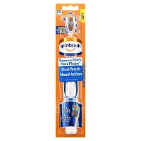 Spinbrush, Dual Brush Action Head, Powered Toothbrush, Soft, 1 Toothbrush