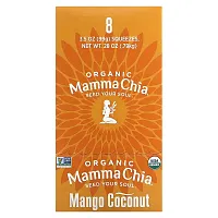 Mamma Chia, Organic Chia Squeeze, Vitality Snack, Mango Coconut, 8 Squeezes, 3.5 oz (99 g) Each