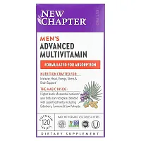 New Chapter, Men&#x27;s Advanced Multivitamin, 120 Vegetarian Tablets