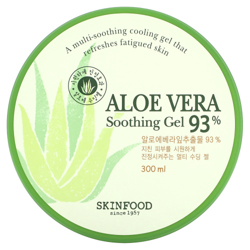 Skinfood, Aloe Vera 93% Soothing Gel, 300 ml