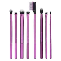 Real Techniques, Everyday Eye Essentials, For Shadow + Eyeliner + Mascara, 8 Brushes